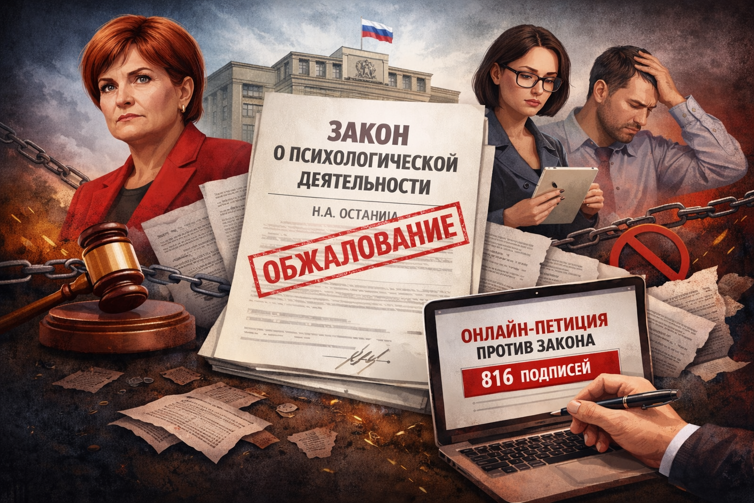 Психологи опубликовали петицию против новой редакции закона «О психологической деятельности» Н.А.Останиной